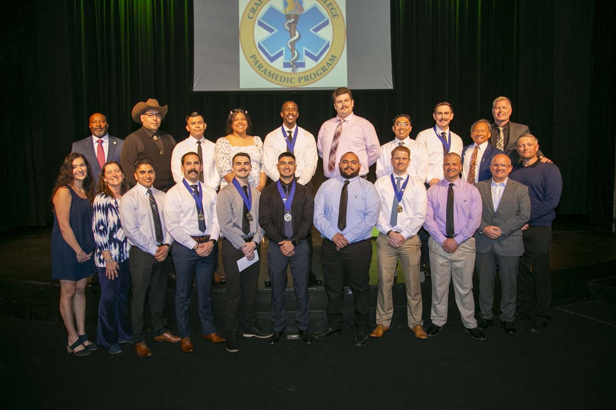People attending Paramedic 102 Graduation at Crafton Hills College.
