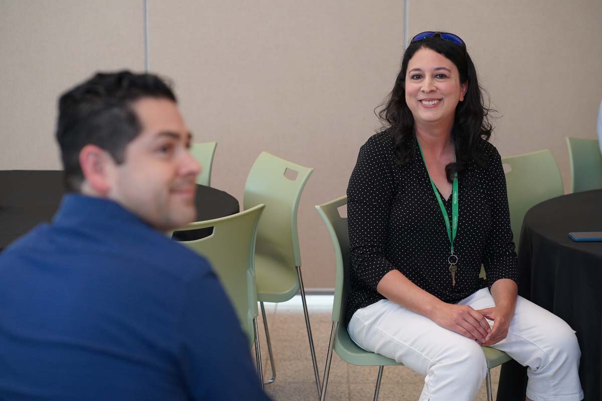 People enjoying the Retiree and Tenure Celebration