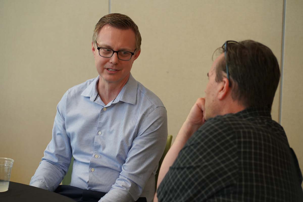 People enjoying the Retiree and Tenure Celebration