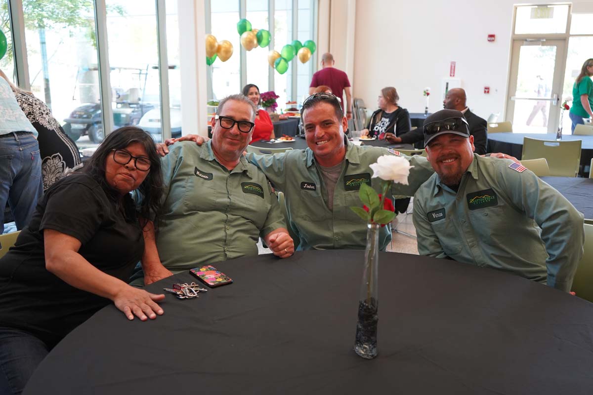 People enjoying the Retiree and Tenure Celebration