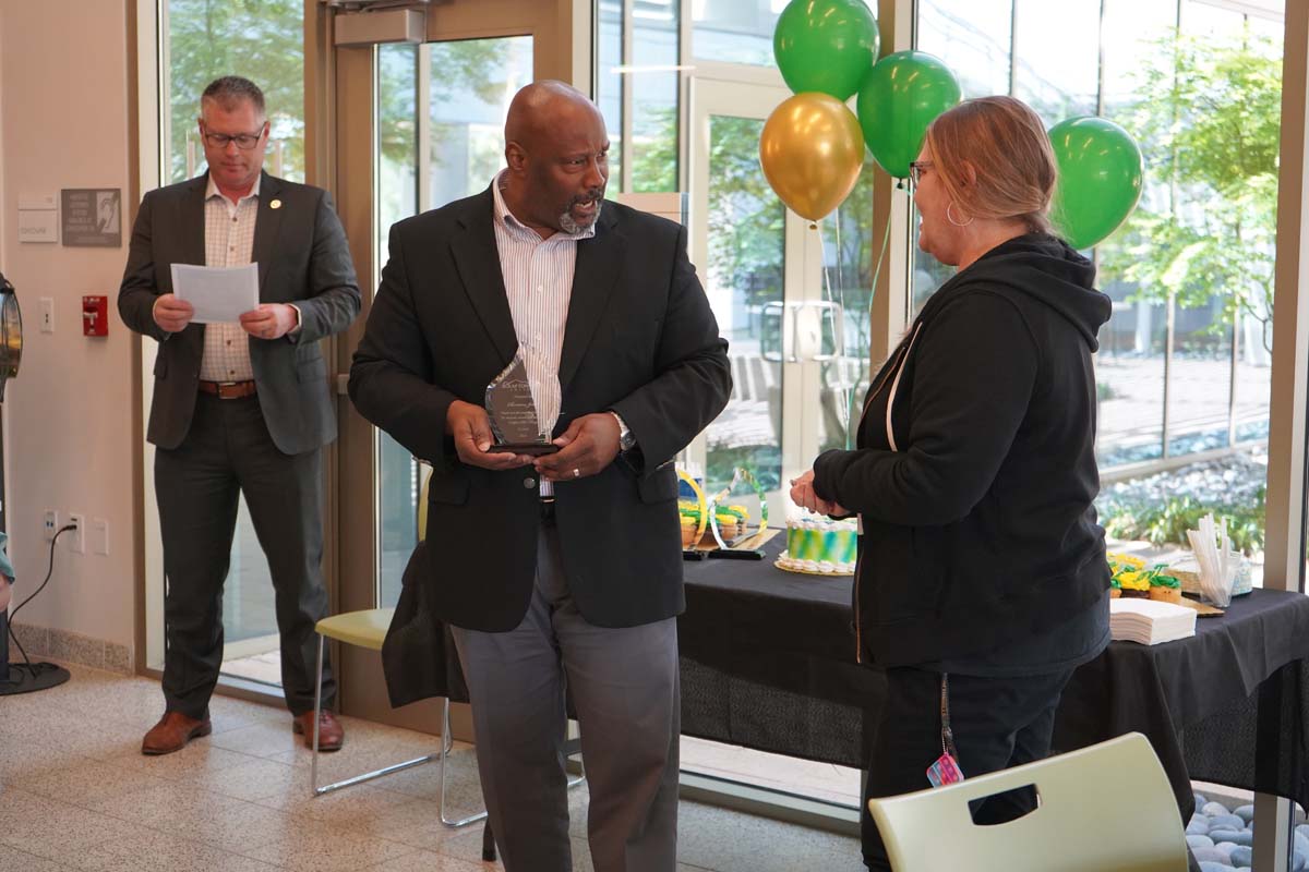 People enjoying the Retiree and Tenure Celebration