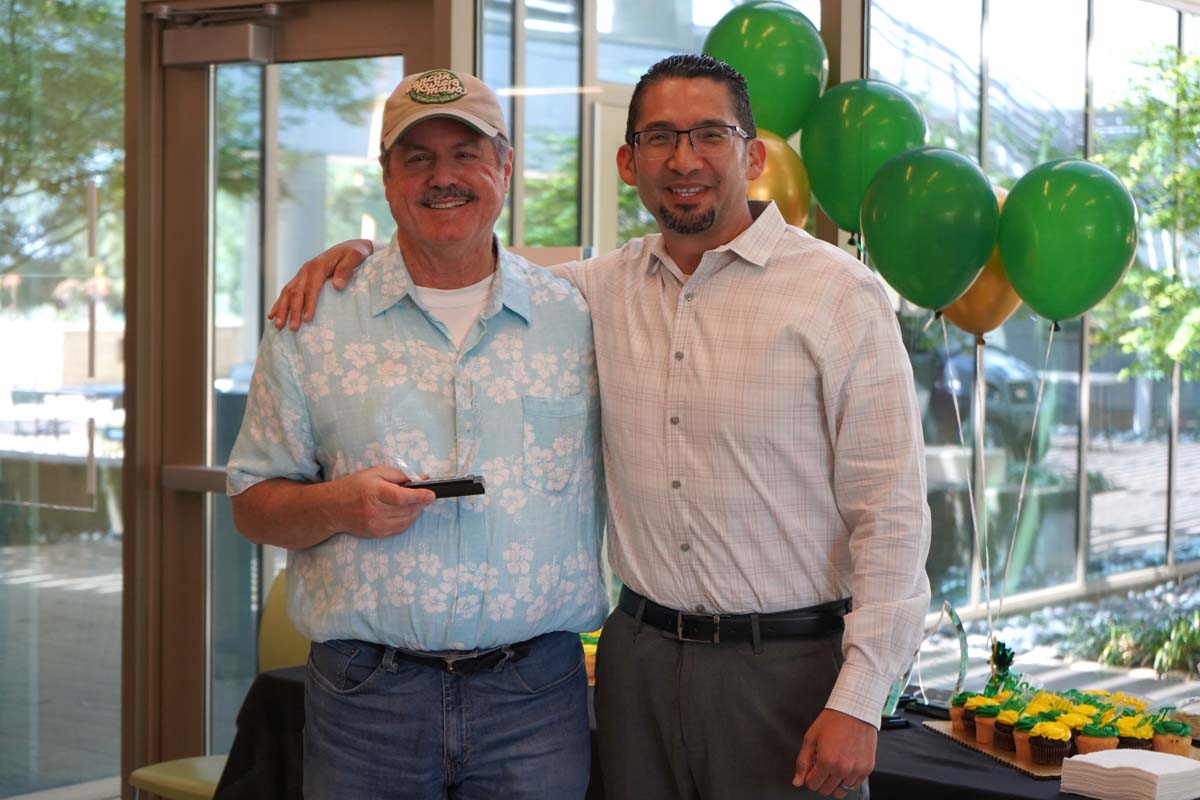 People enjoying the Retiree and Tenure Celebration