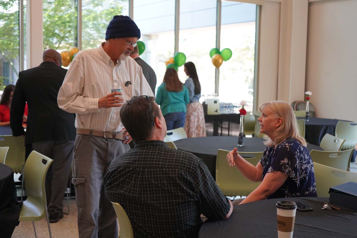 People enjoying the Retiree and Tenure Celebration