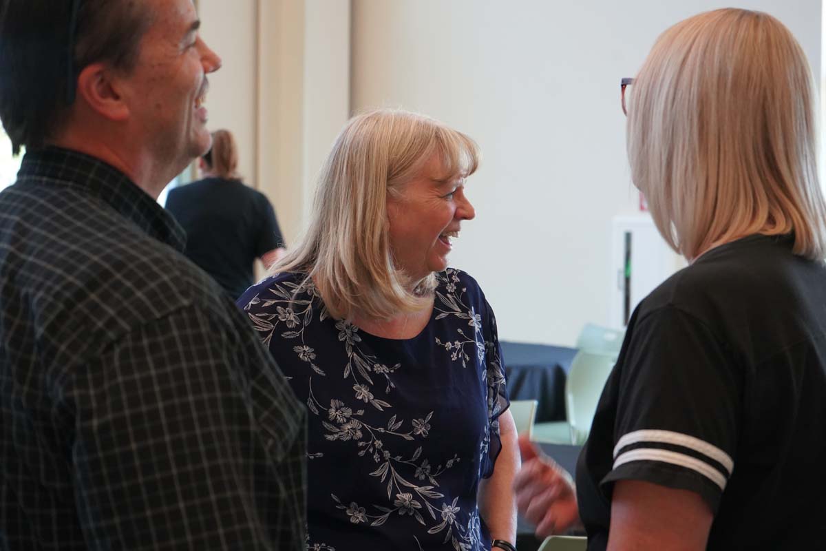 People enjoying the Retiree and Tenure Celebration