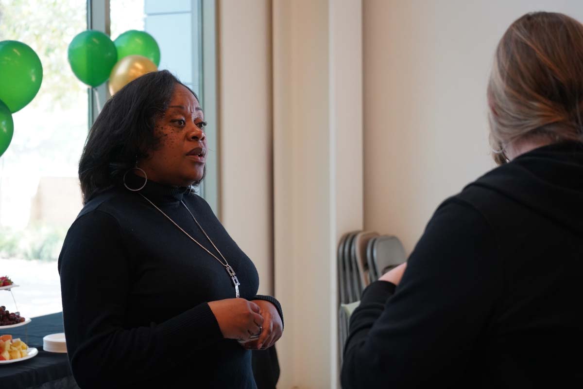 People enjoying the Retiree and Tenure Celebration