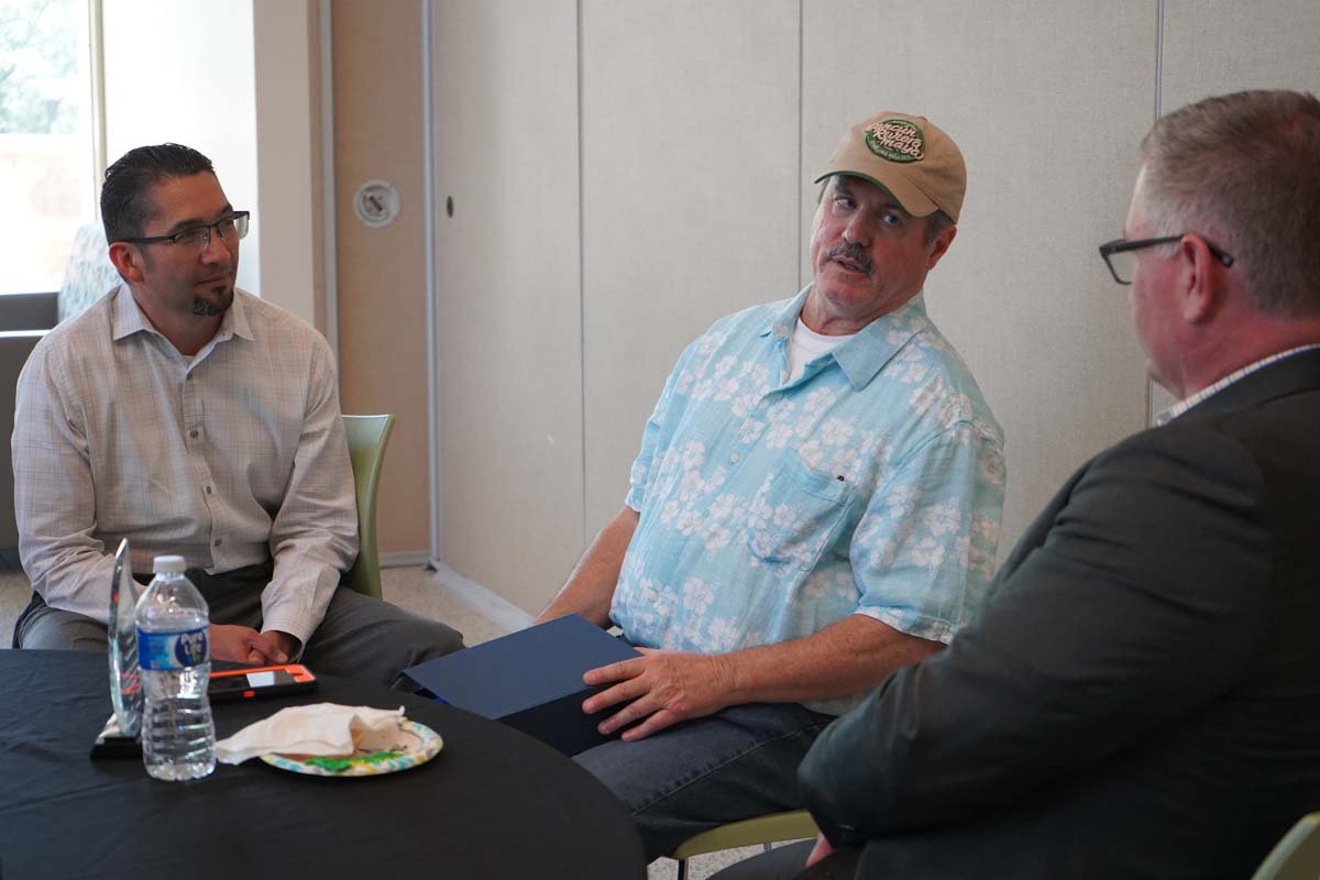 People enjoying the Retiree and Tenure Celebration