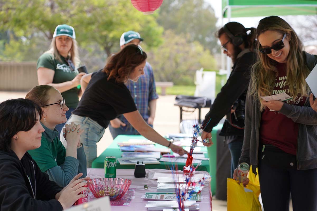 People enjoying Senior Day