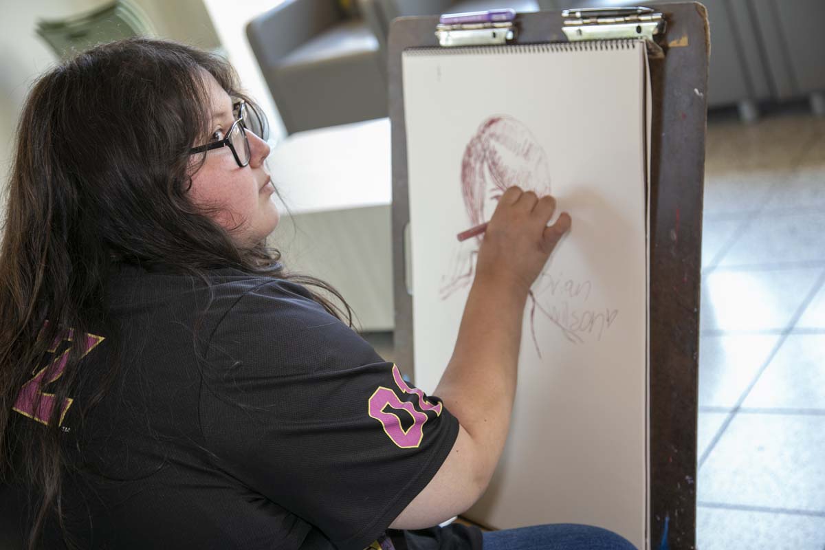 Students at Roadrunner Rally