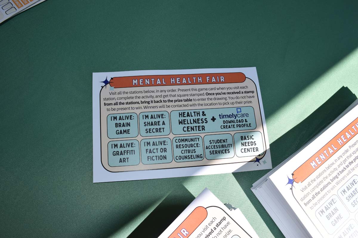 Mental Health Fair Exhibit and Participants