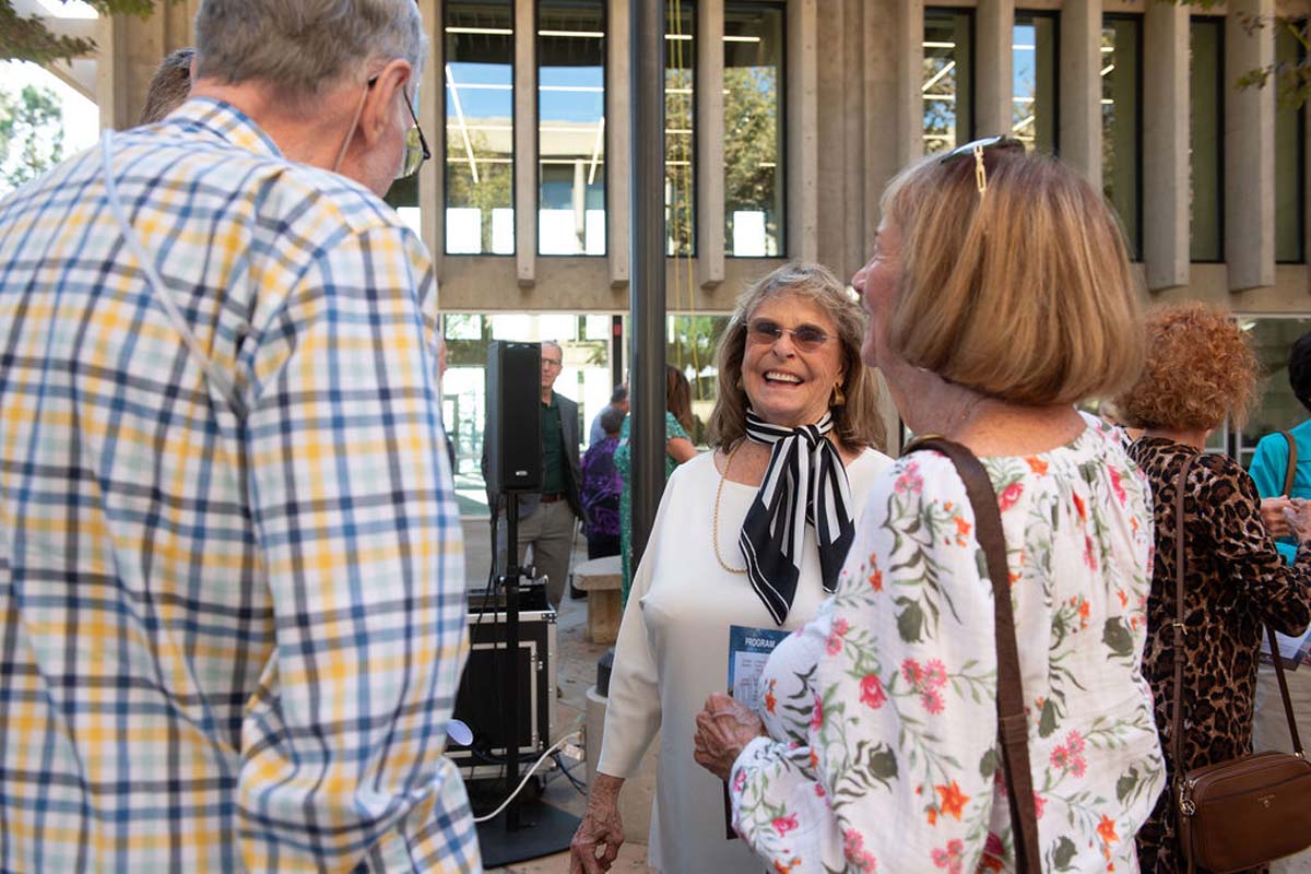 Attendees enjoying the naming ceremony