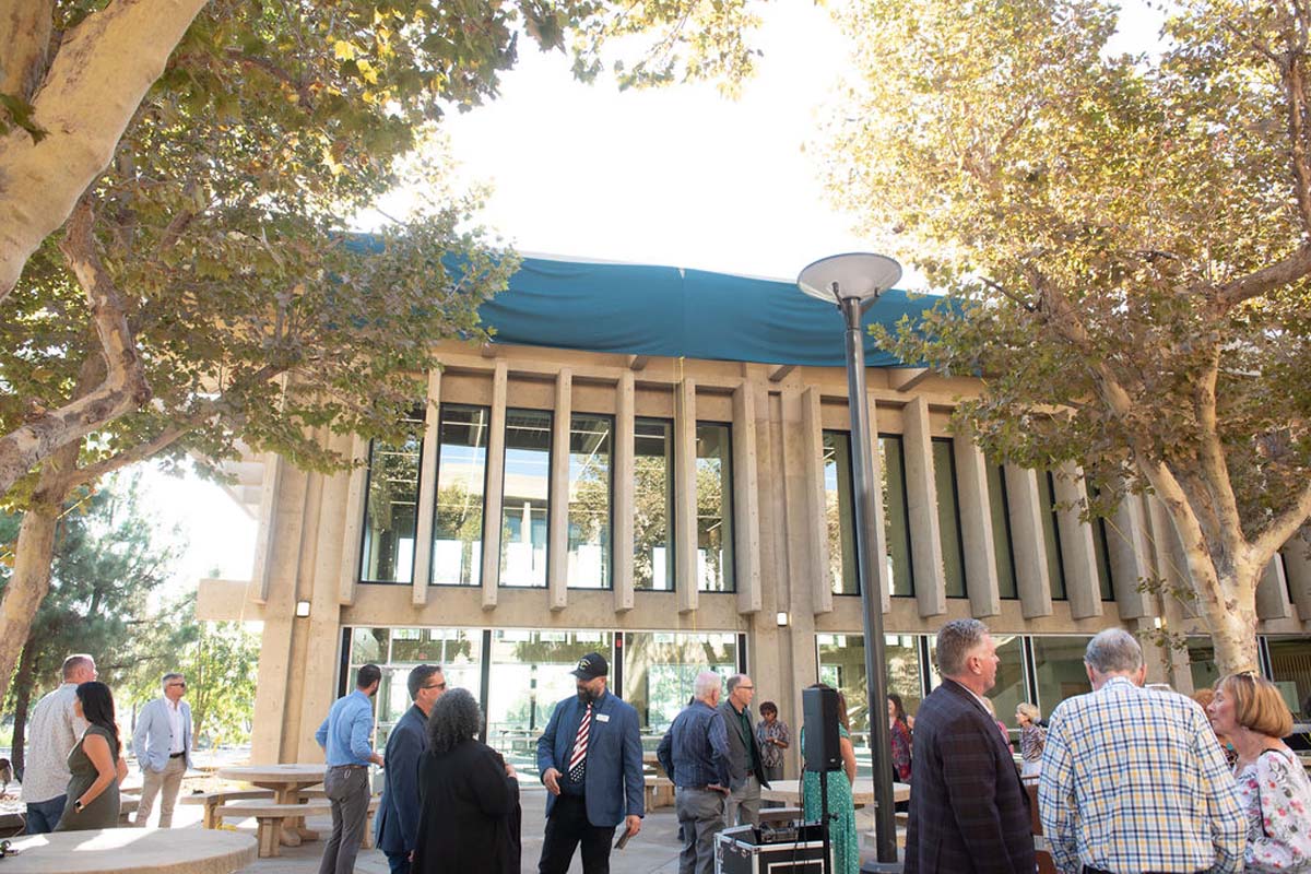 Attendees enjoying the naming ceremony