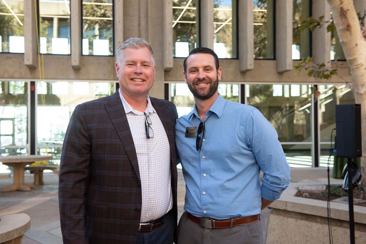 Attendees enjoying the naming ceremony