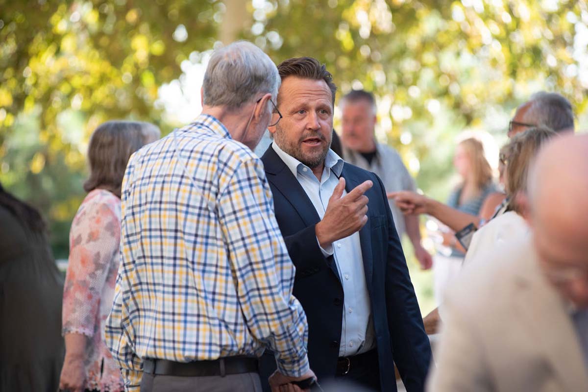 Attendees enjoying the naming ceremony