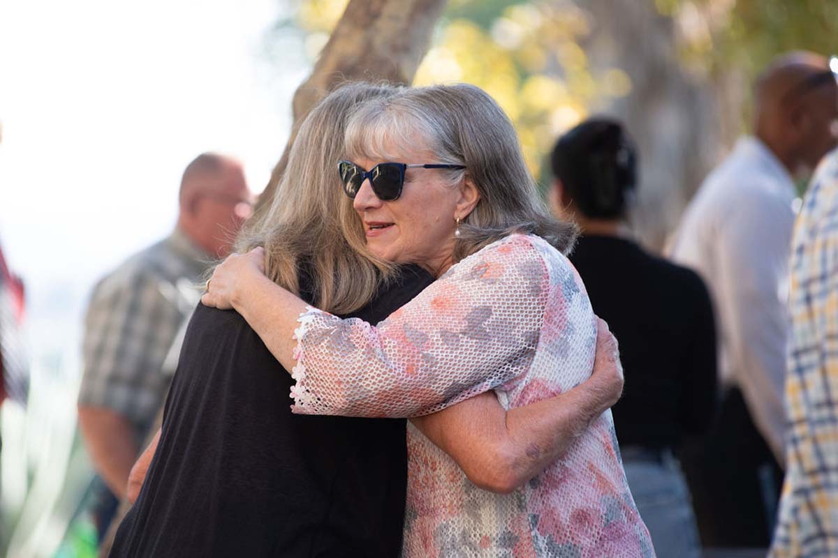 Attendees enjoying the naming ceremony