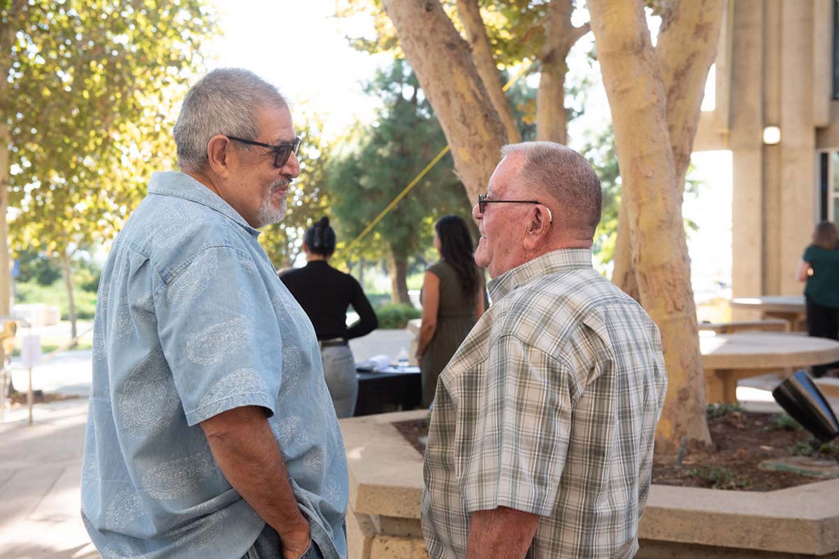 Attendees enjoying the naming ceremony