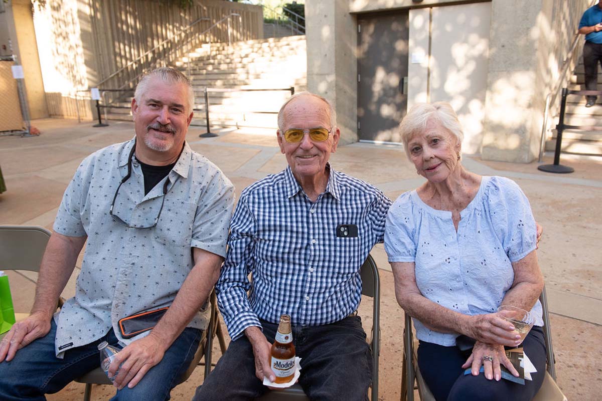 Attendees enjoying the naming ceremony