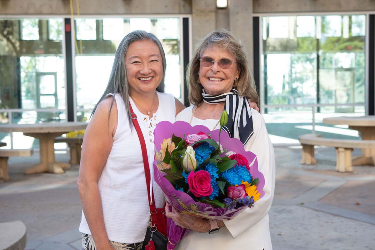 Attendees enjoying the naming ceremony