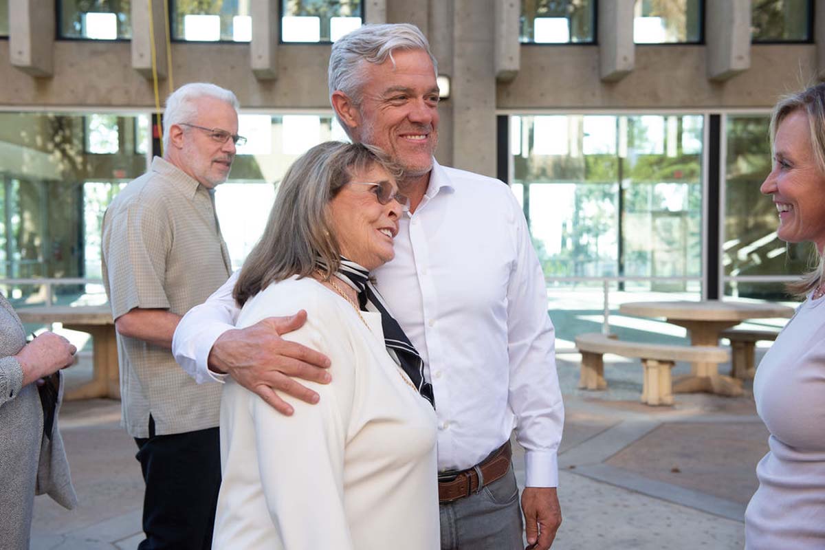 Attendees enjoying the naming ceremony