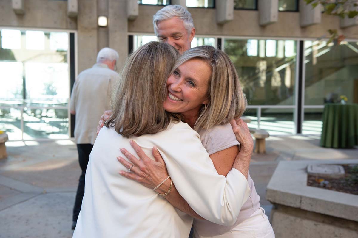 Attendees enjoying the naming ceremony