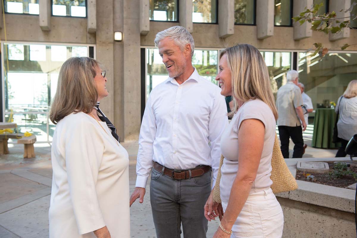 Attendees enjoying the naming ceremony