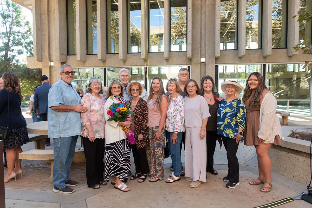 Attendees enjoying the naming ceremony
