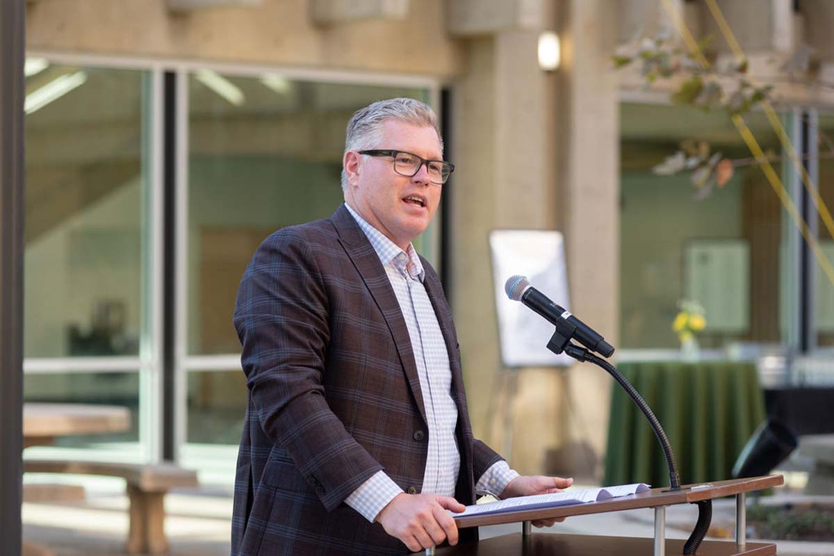 Attendees enjoying the naming ceremony