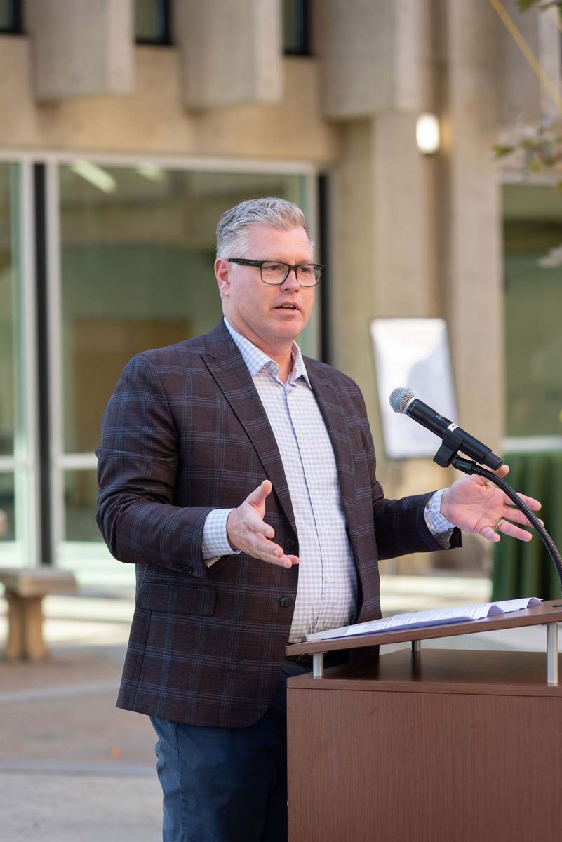 Attendees enjoying the naming ceremony