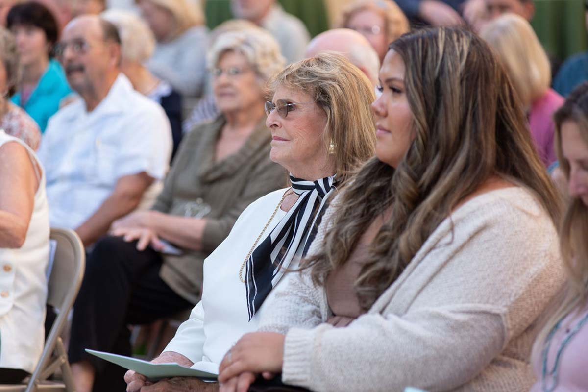 Attendees enjoying the naming ceremony