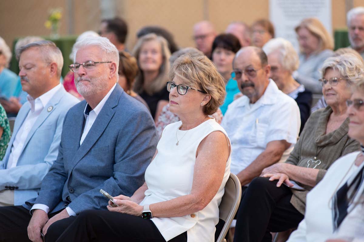 Attendees enjoying the naming ceremony