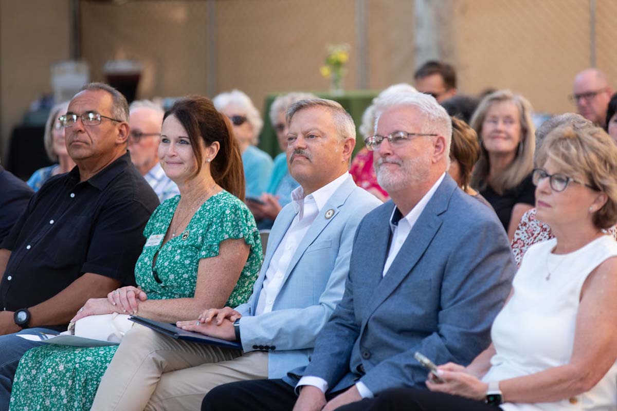 Attendees enjoying the naming ceremony