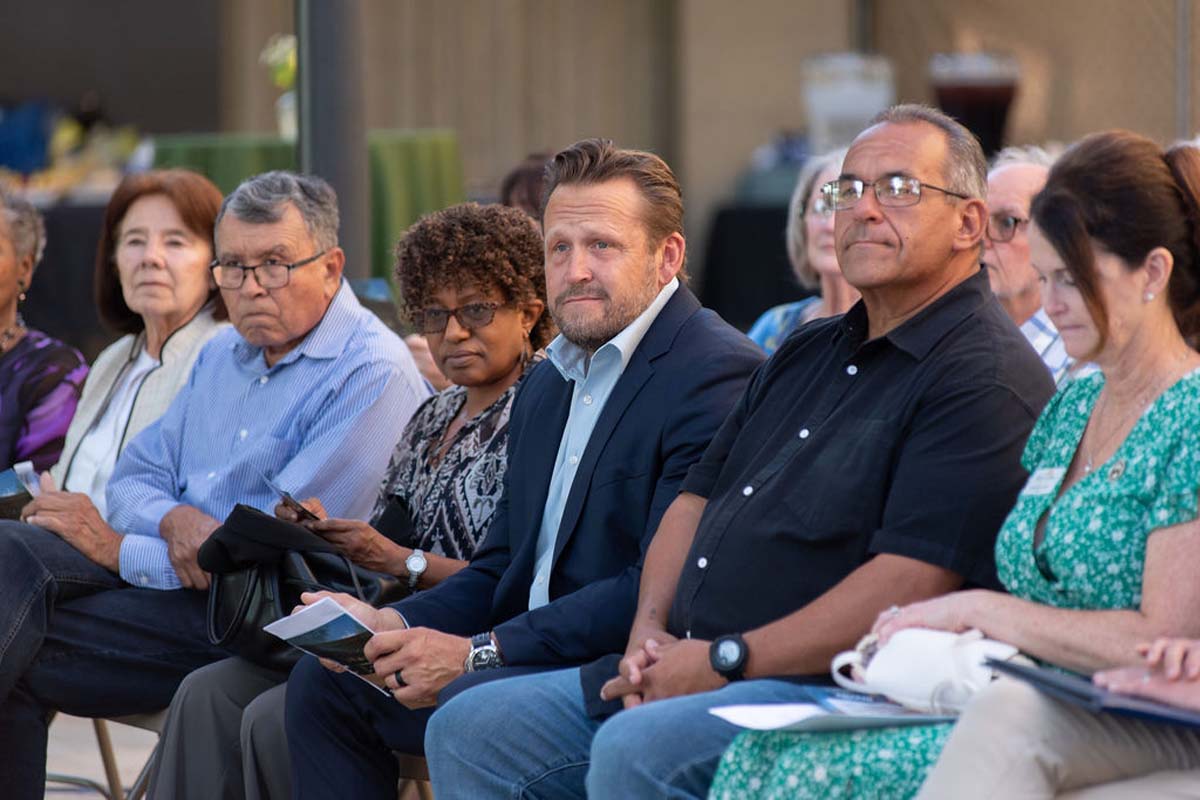 Attendees enjoying the naming ceremony