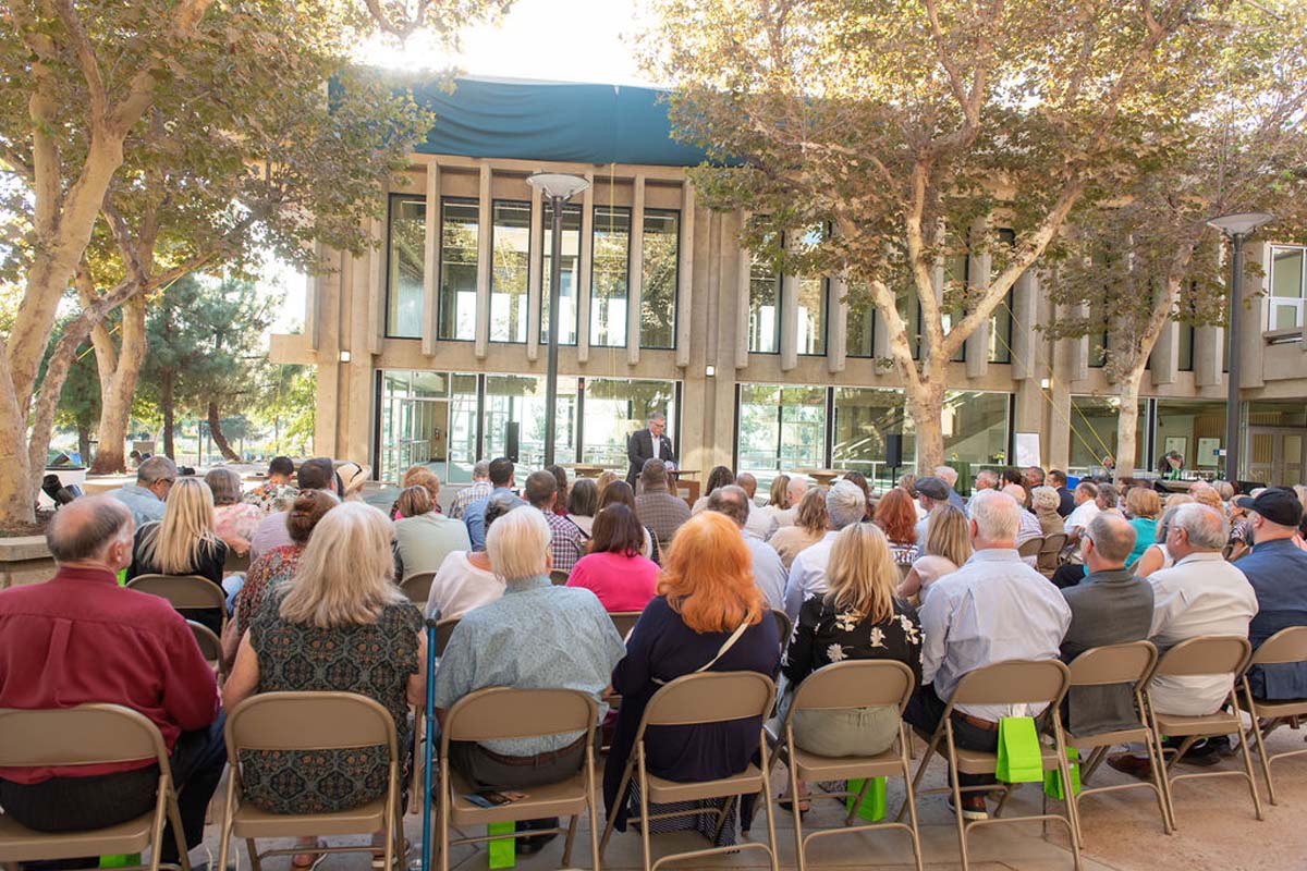 Attendees enjoying the naming ceremony