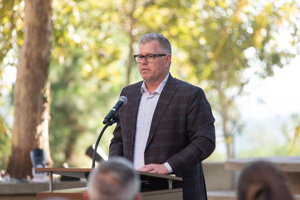Attendees enjoying the naming ceremony