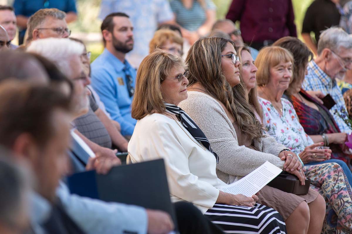 Attendees enjoying the naming ceremony