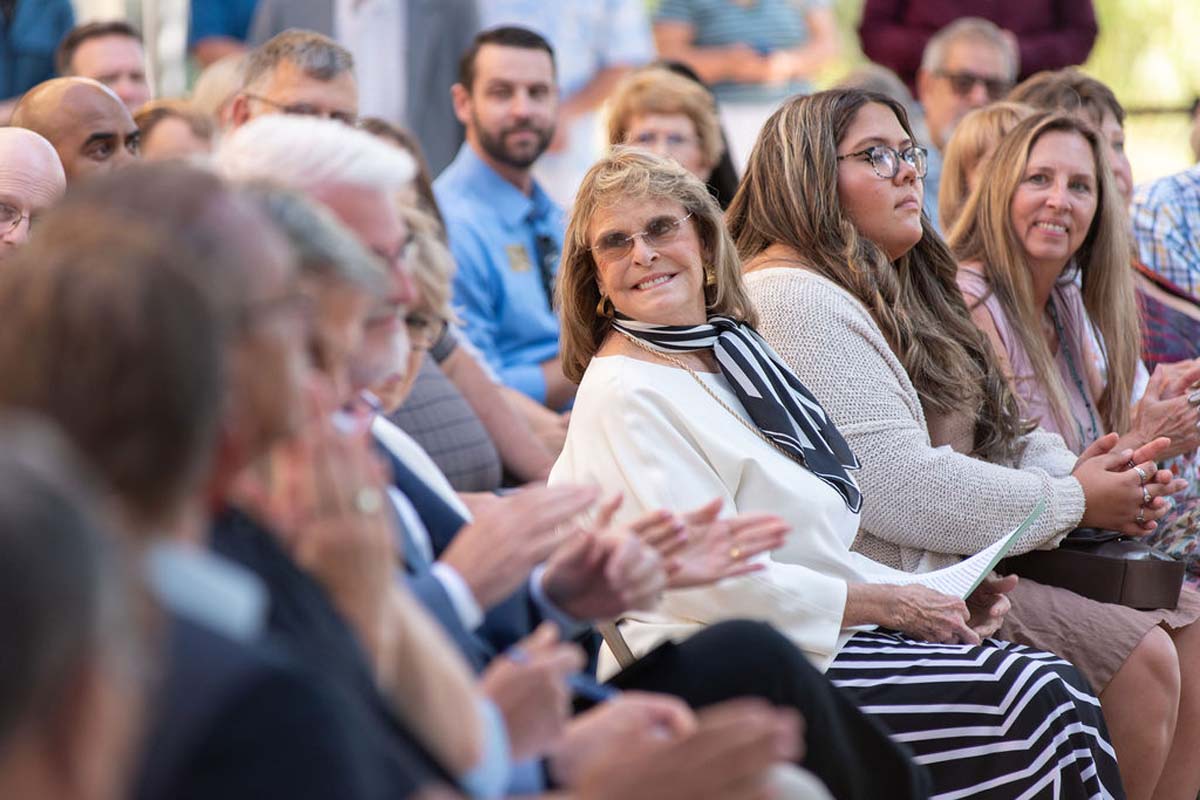 Attendees enjoying the naming ceremony