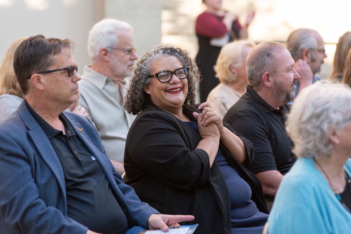 Attendees enjoying the naming ceremony
