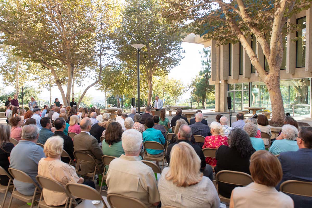 Attendees enjoying the naming ceremony