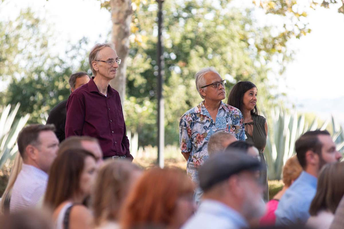 Attendees enjoying the naming ceremony