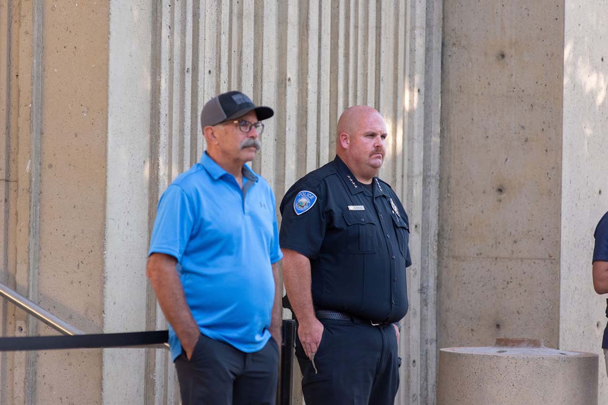 Attendees enjoying the naming ceremony