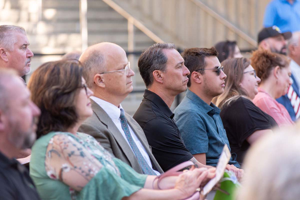 Attendees enjoying the naming ceremony