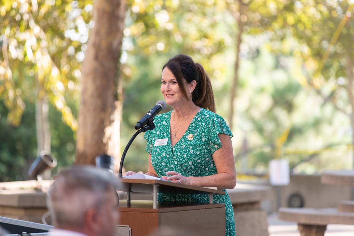 Attendees enjoying the naming ceremony