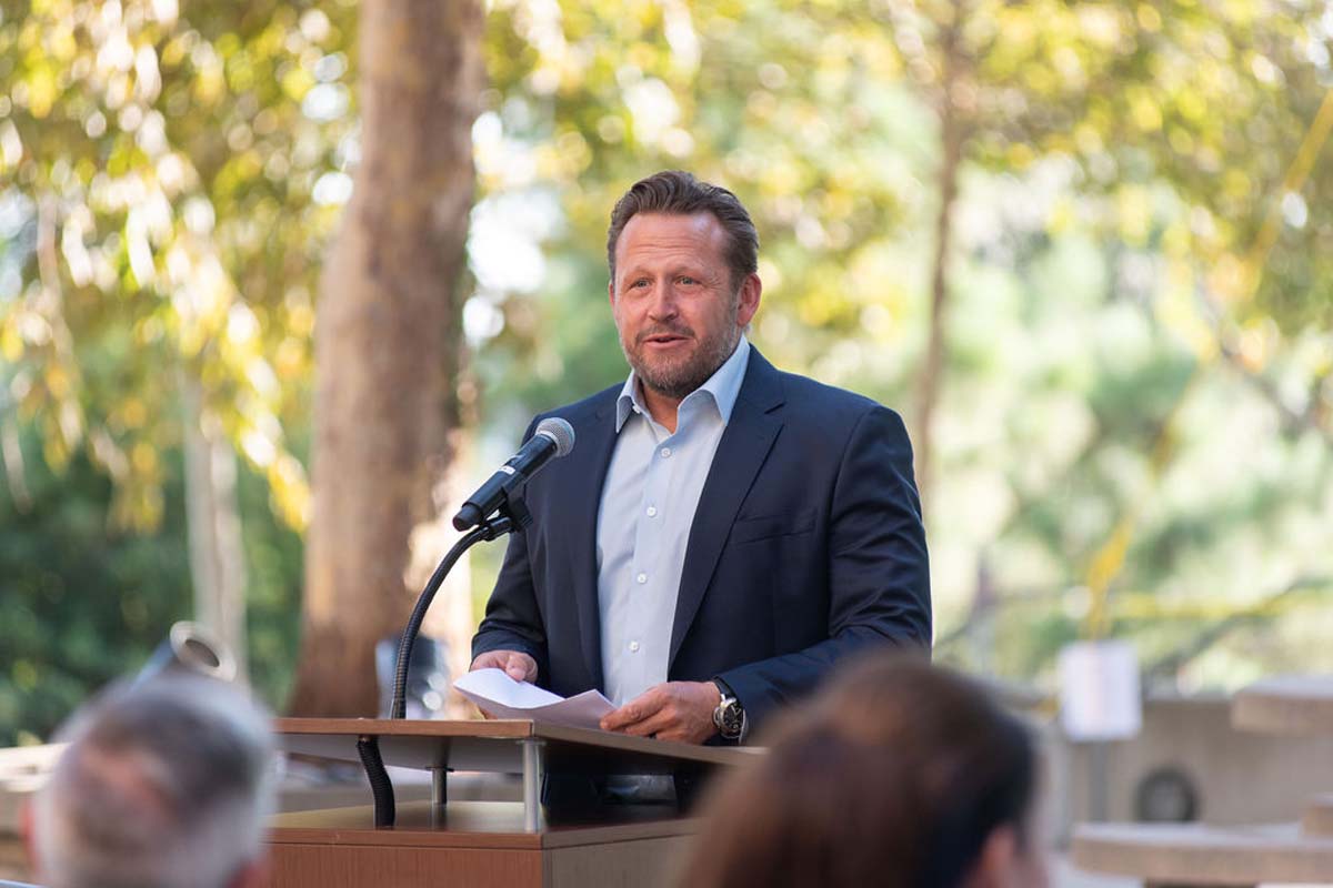 Attendees enjoying the naming ceremony