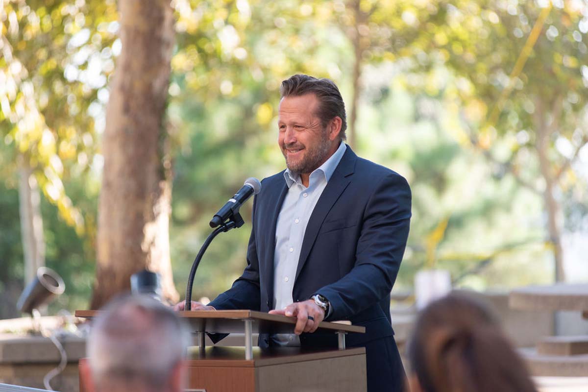 Attendees enjoying the naming ceremony