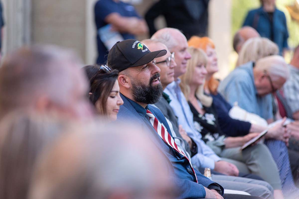 Attendees enjoying the naming ceremony