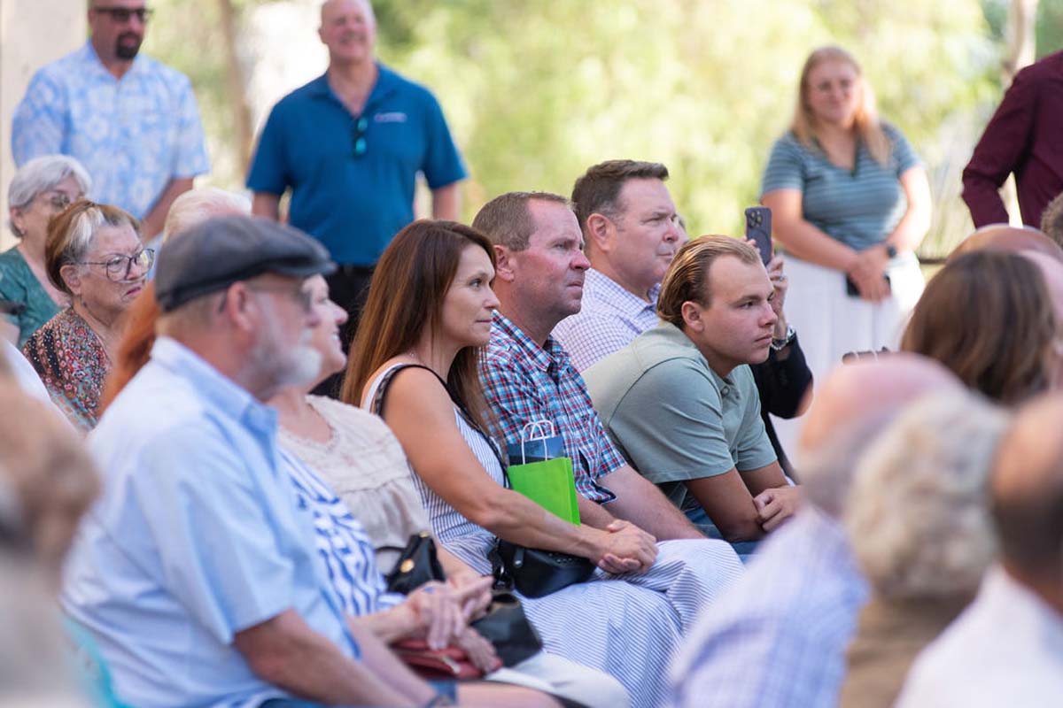Attendees enjoying the naming ceremony