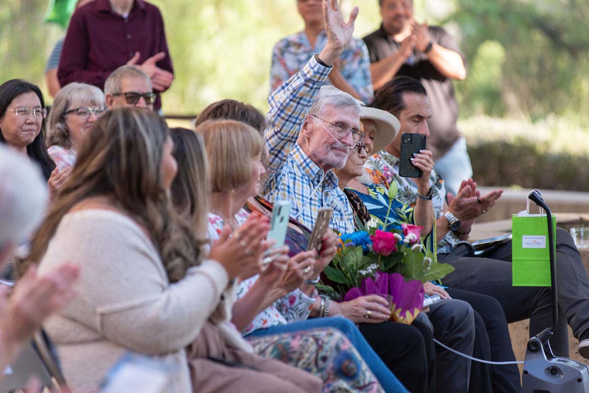 Attendees enjoying the naming ceremony