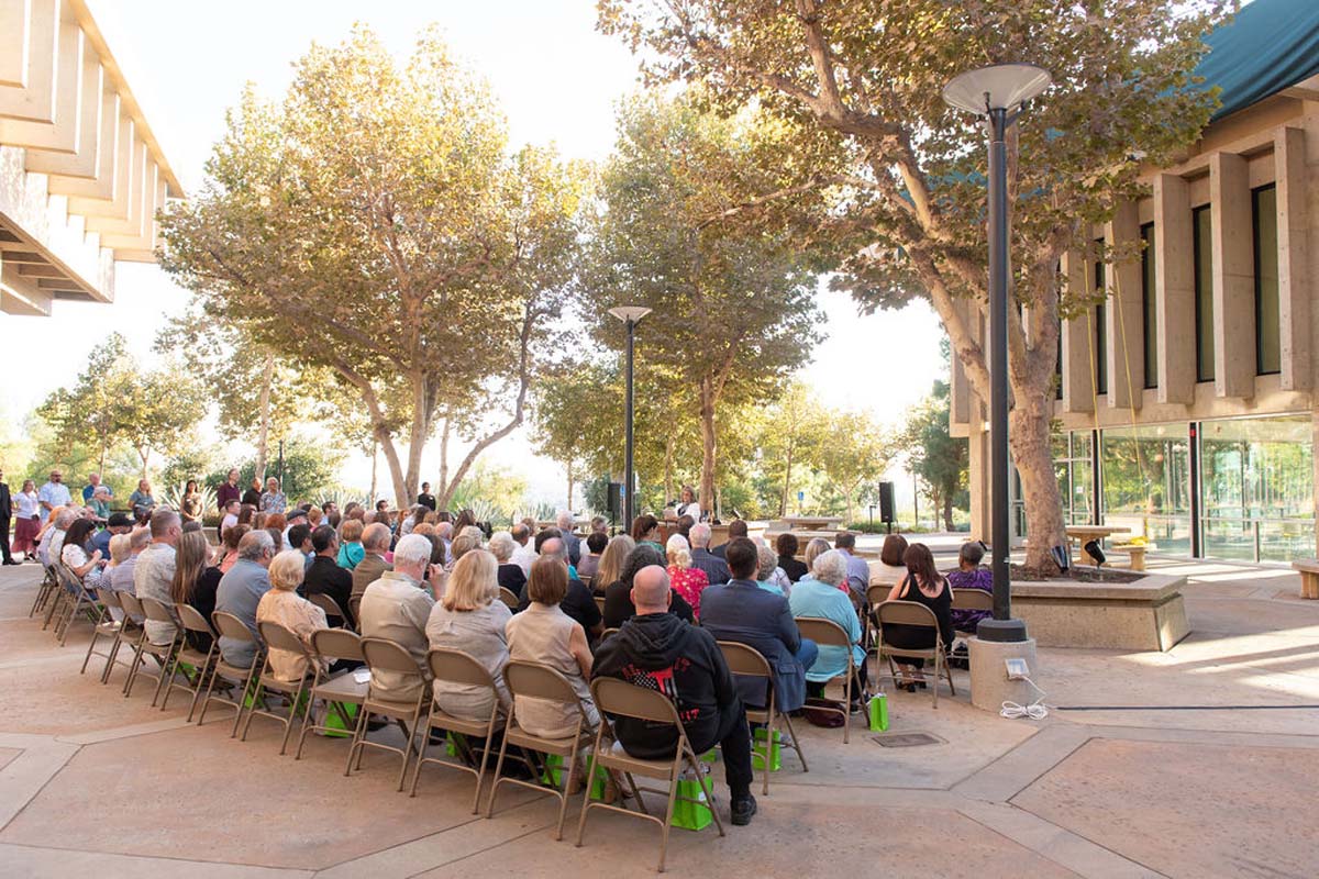 Attendees enjoying the naming ceremony