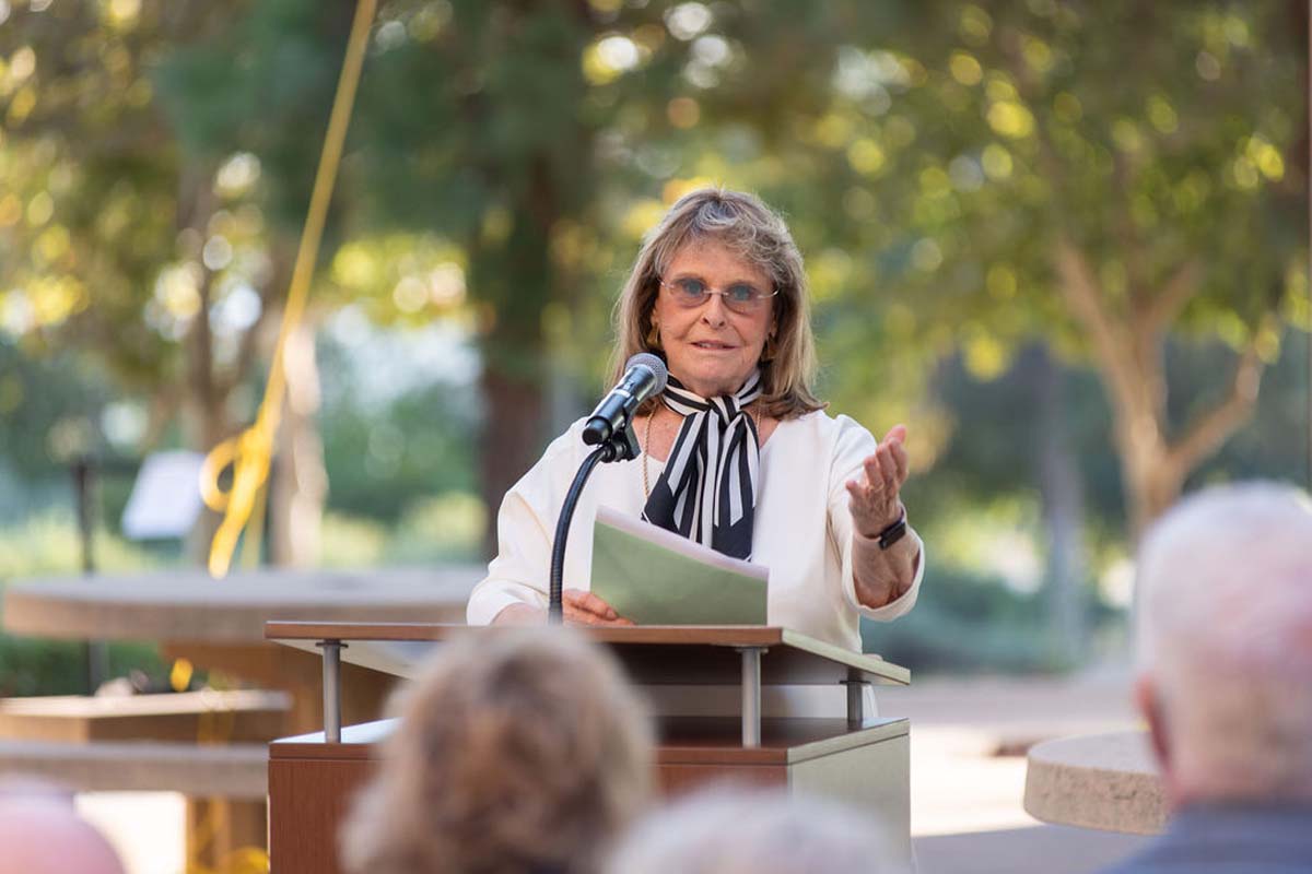 Attendees enjoying the naming ceremony