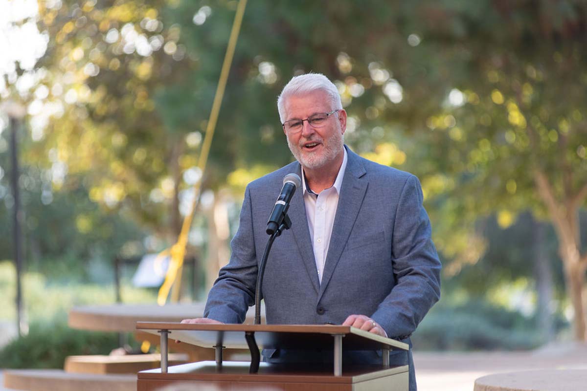 Attendees enjoying the naming ceremony