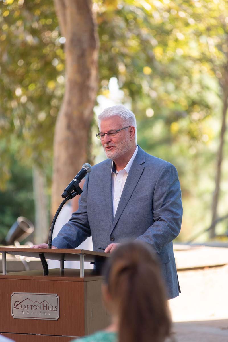 Attendees enjoying the naming ceremony